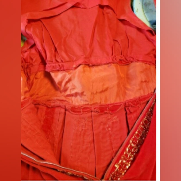 SALE 1960 Red Velvet Skater Dance 3 Piece Panties Costume Outfit XS - Picture 5 of 5